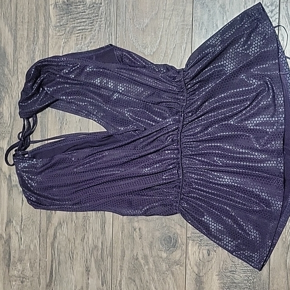 Purple Women's blouse size Medium - Picture 3 of 5